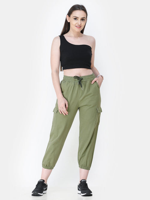 Black Solid Crop Top