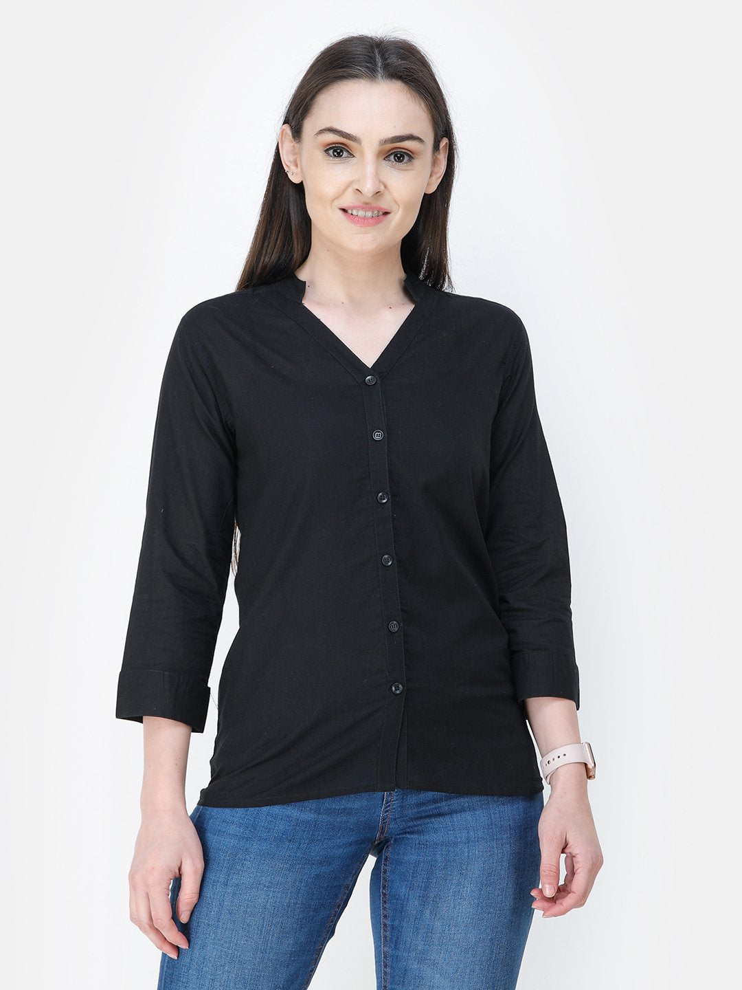 SCORPIUS Black V neck shirt