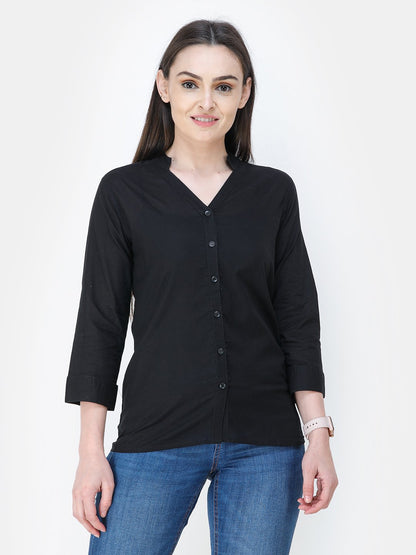 SCORPIUS Black V neck shirt