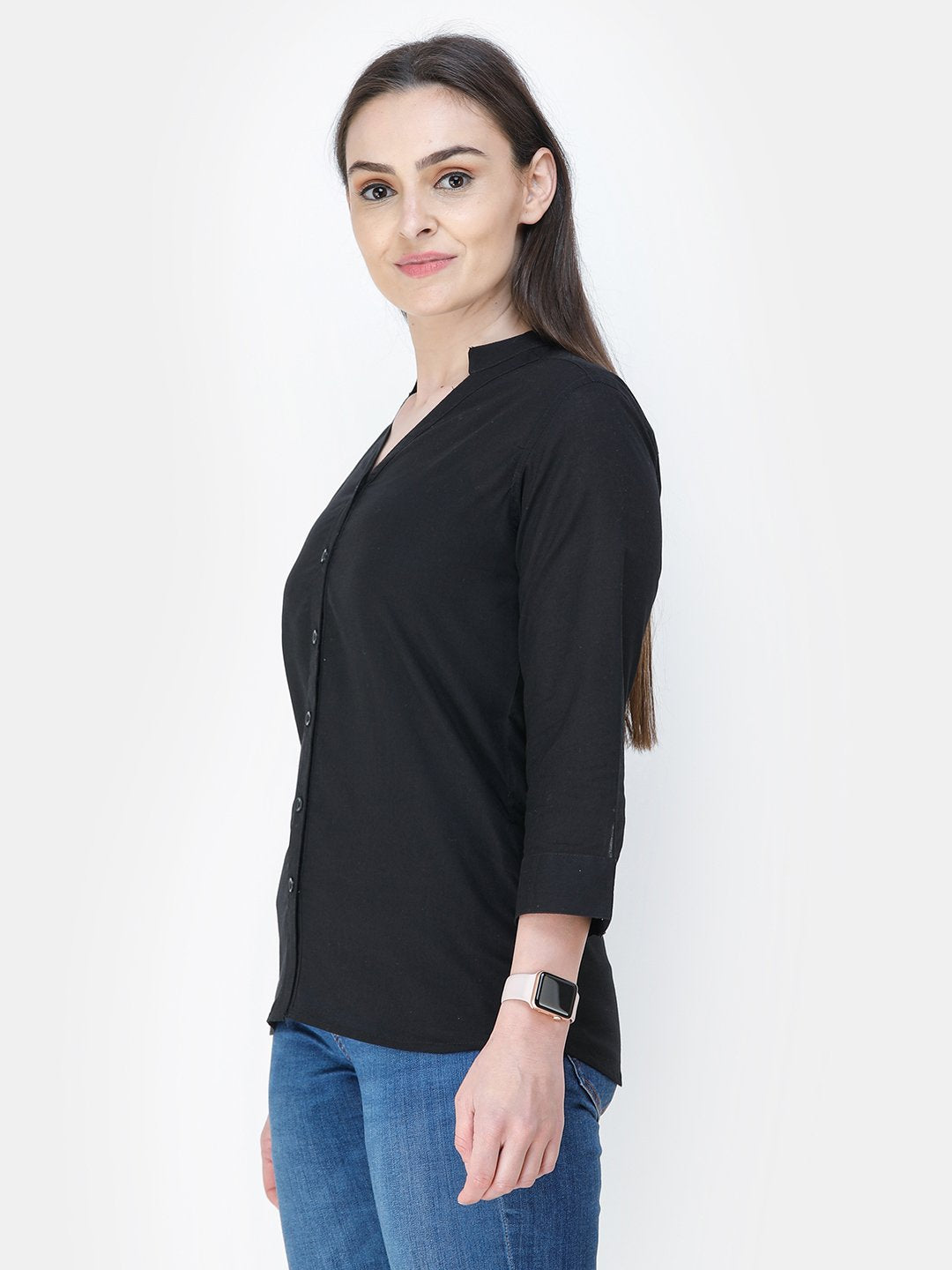 SCORPIUS Black V neck shirt