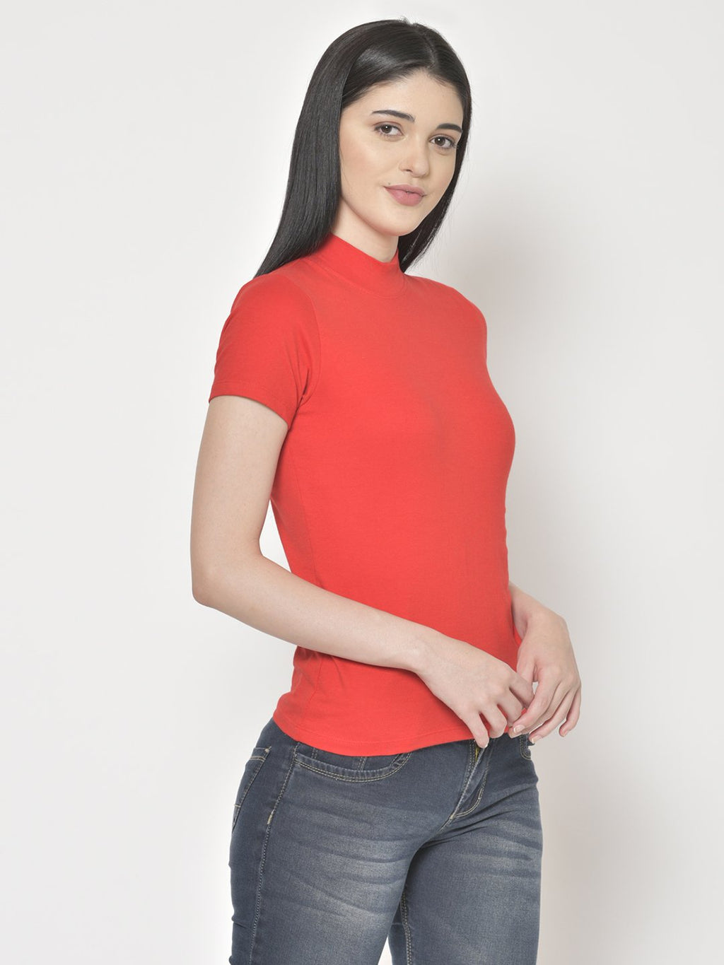 Cation Red Cotton Top