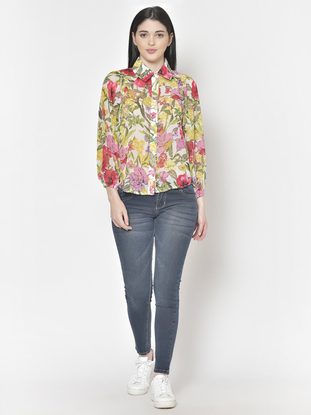 Cation Blue Printed Shirt