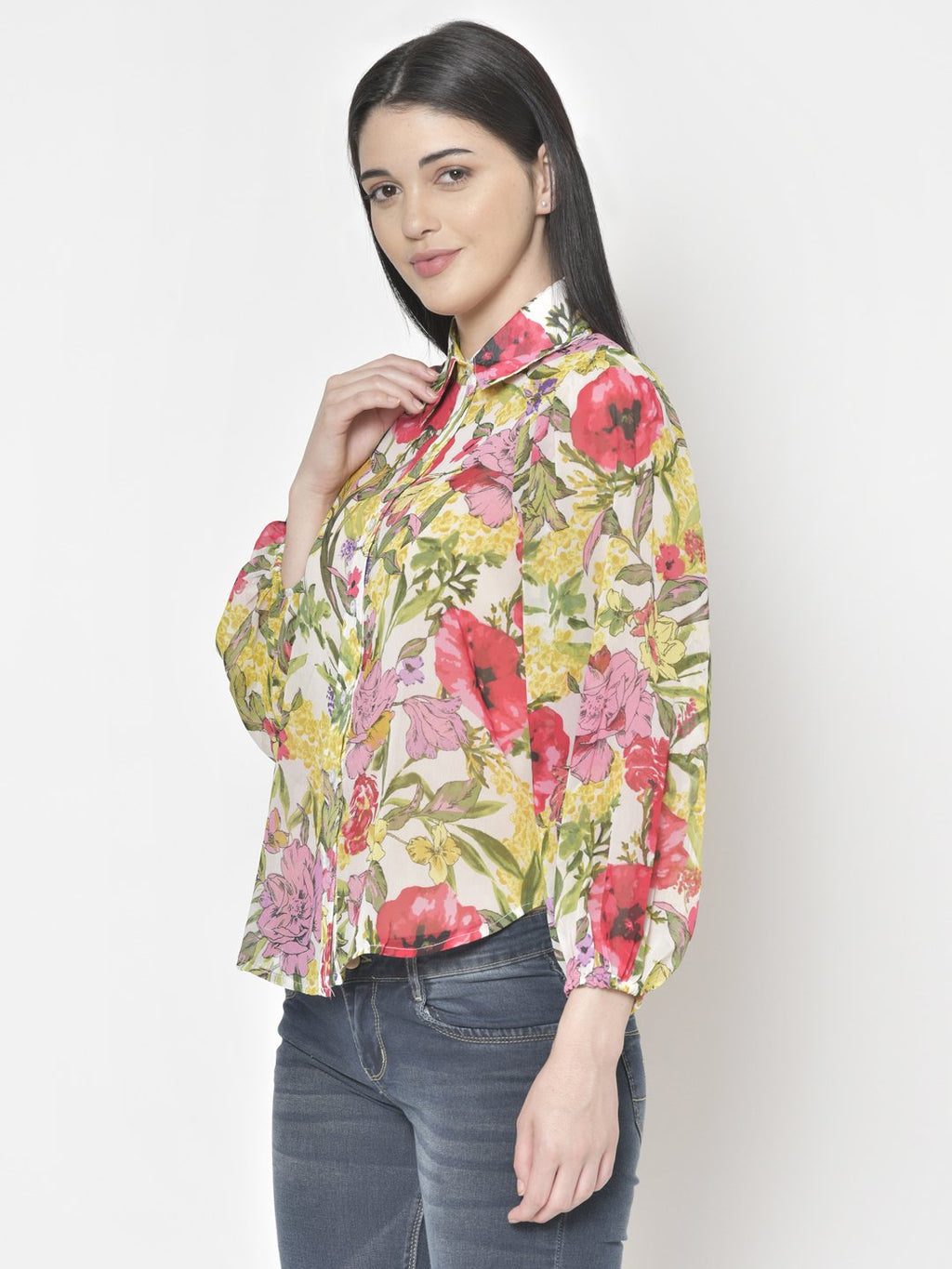 Cation Blue Printed Shirt