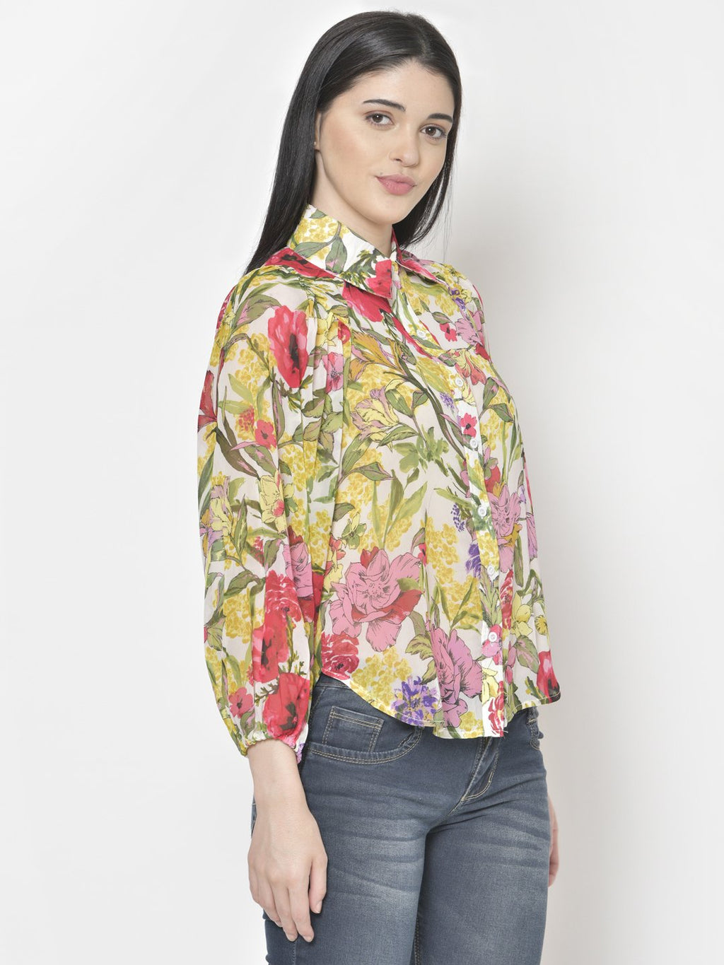 Cation Blue Printed Shirt