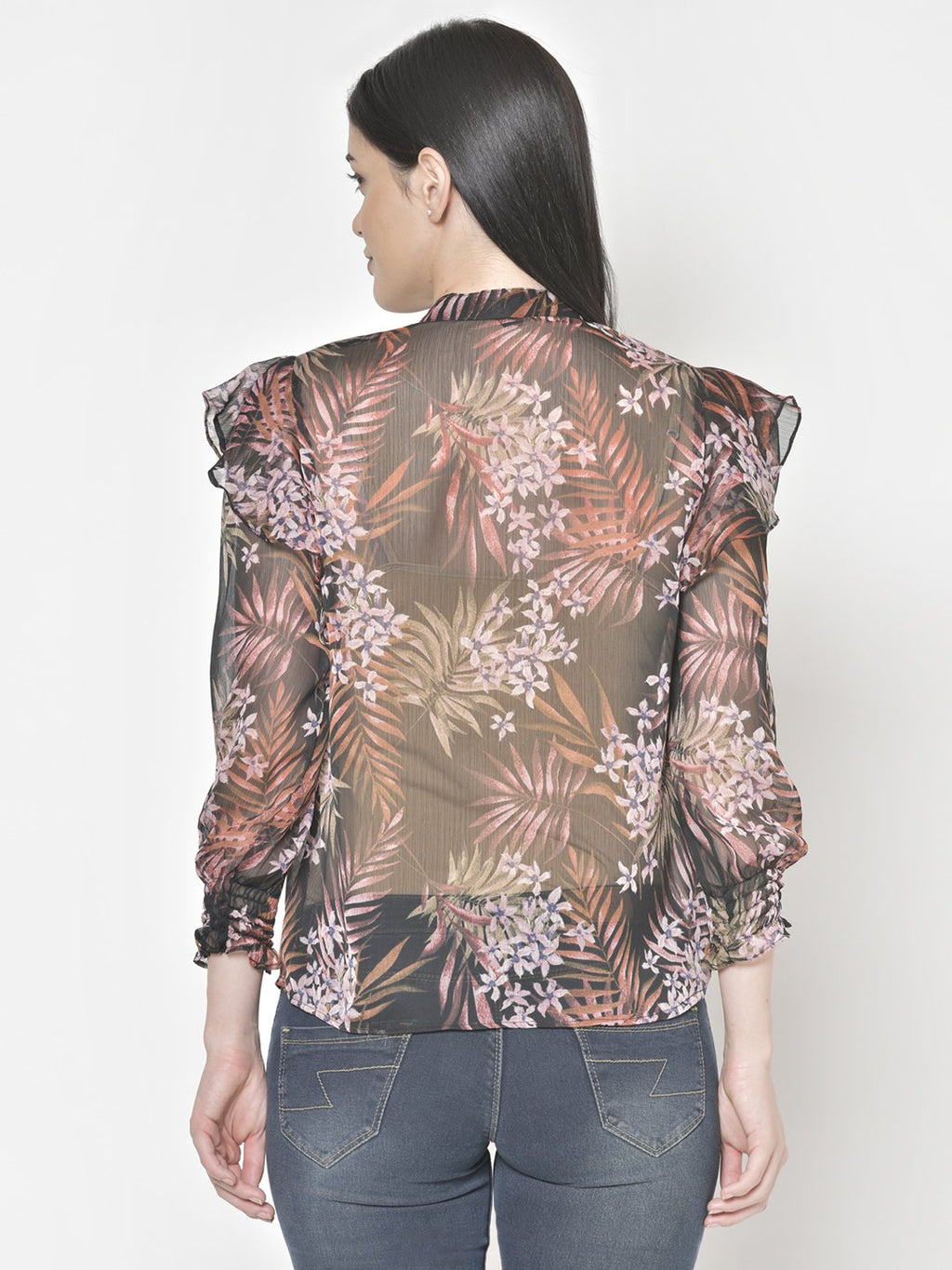 Cation Black Printed Shirt
