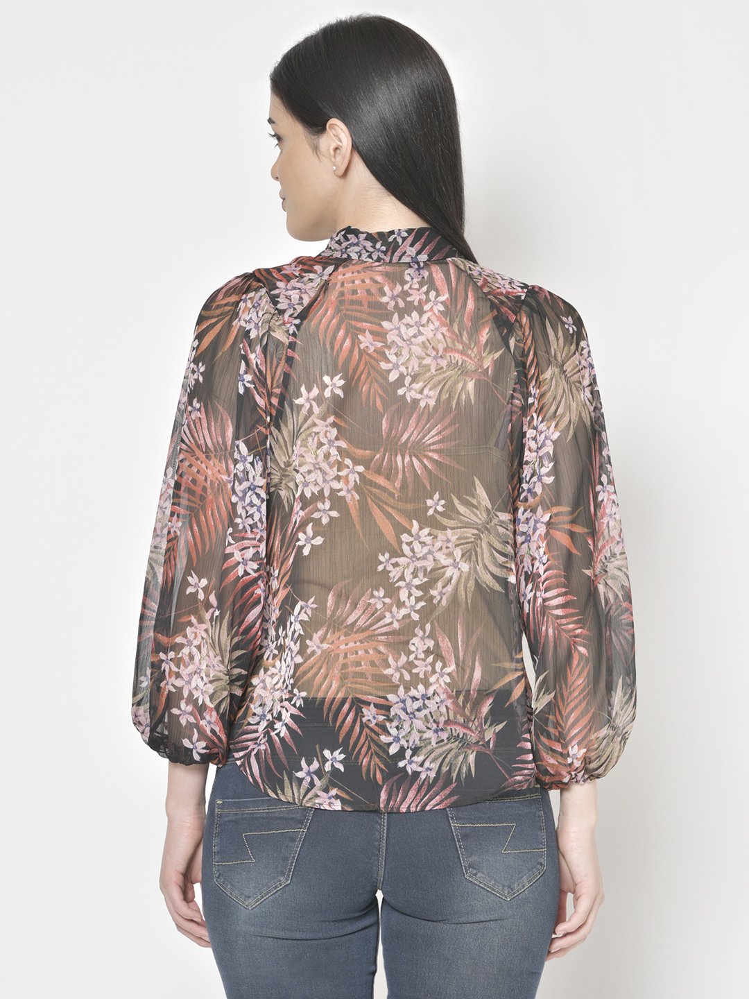 Cation Black Printed Shirt
