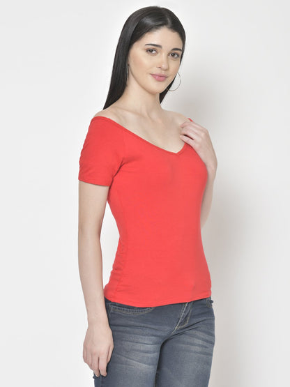Cation Red Solid Top