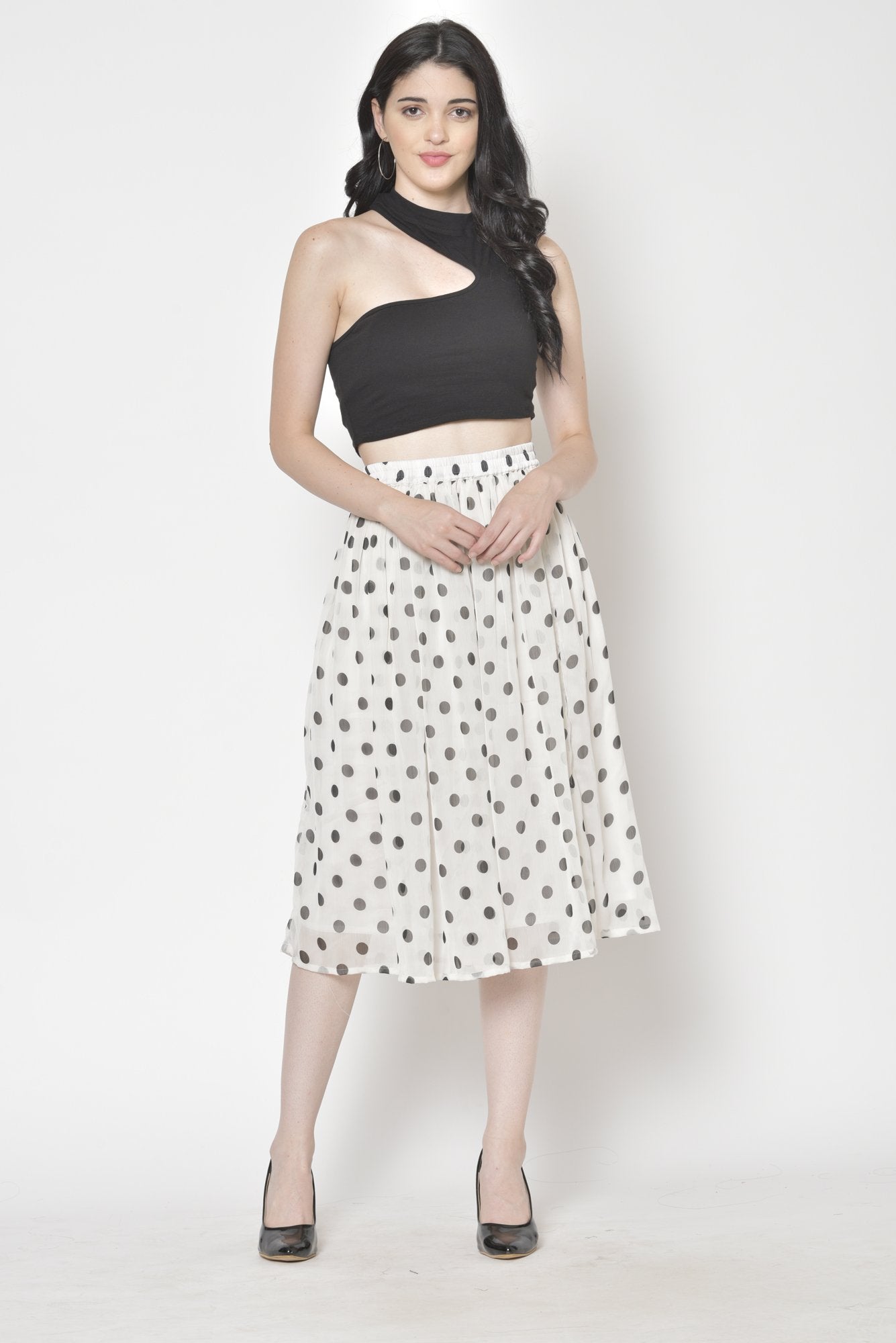 Printed Midi Skirt