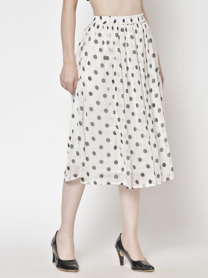 Printed Midi Skirt