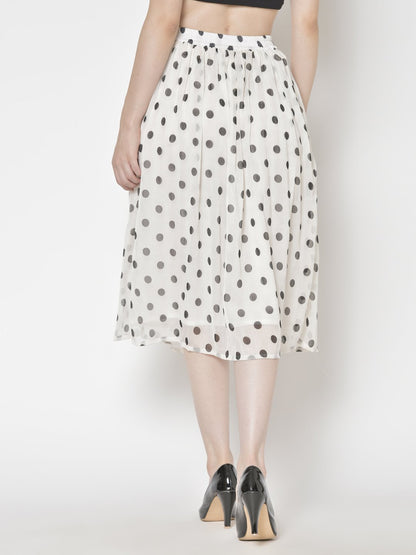 Printed Midi Skirt