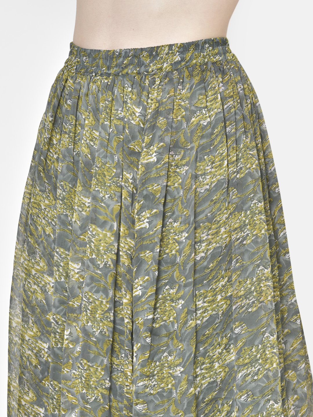 Printed Midi Skirt