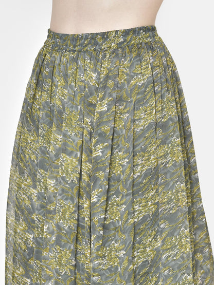 Printed Midi Skirt