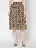 Printed Midi Skirt