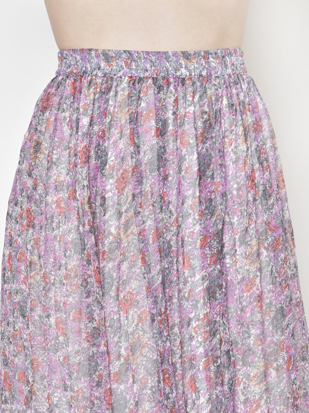 Printed Midi Skirt