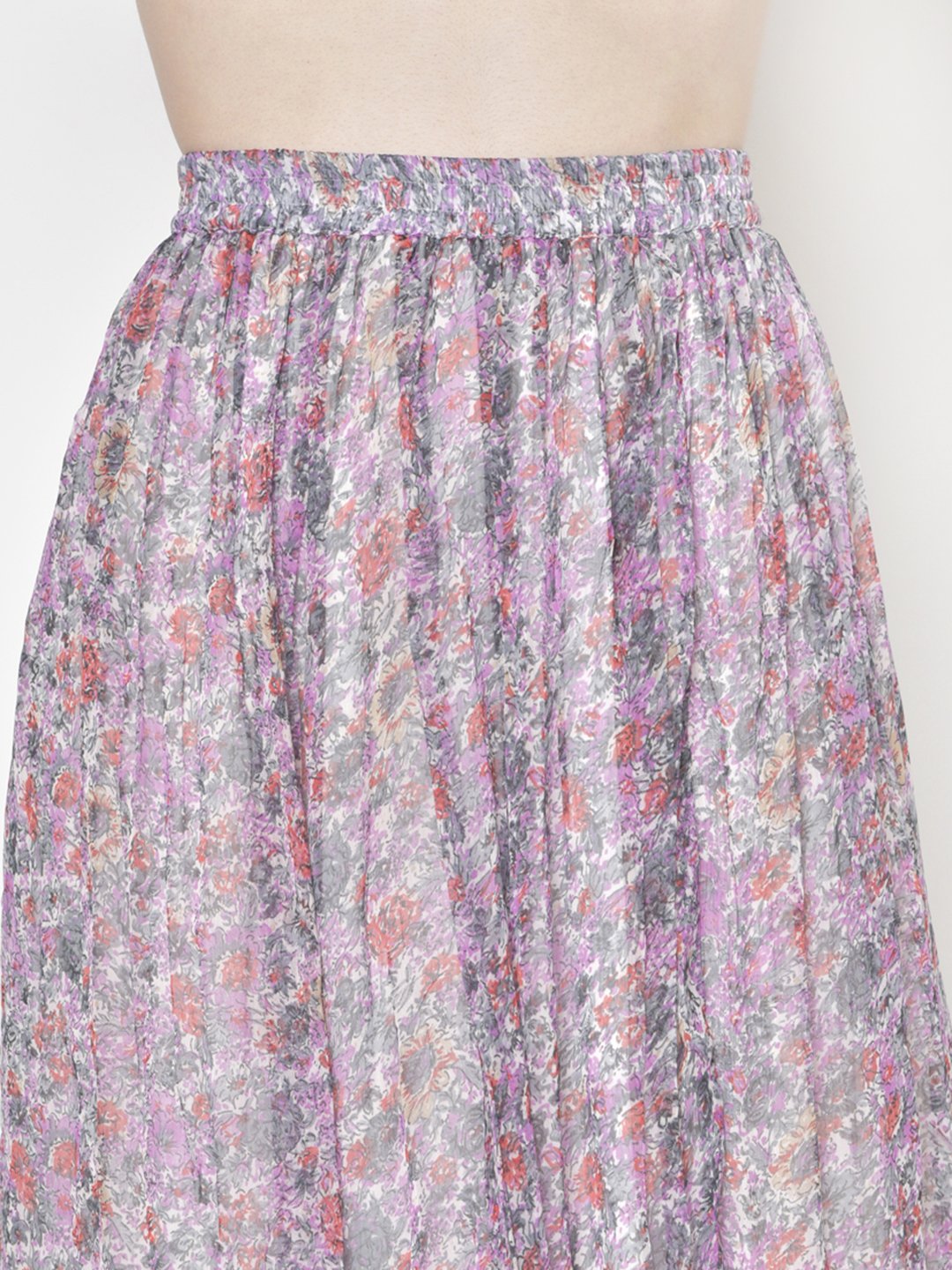 Printed Midi Skirt
