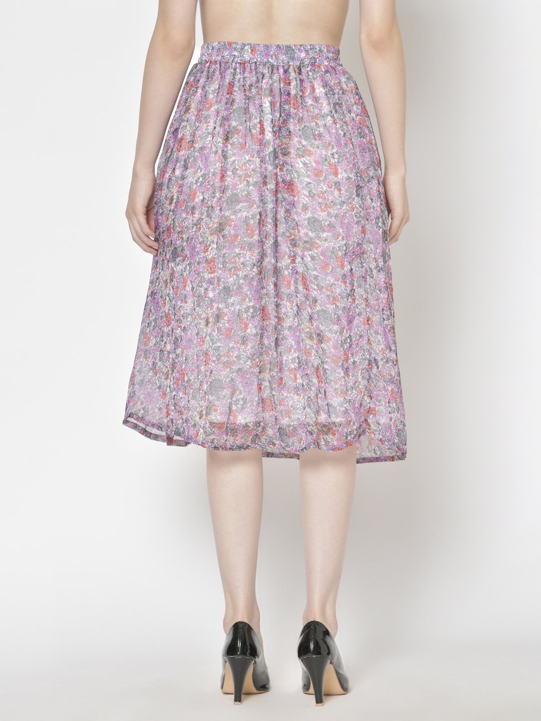 Printed Midi Skirt
