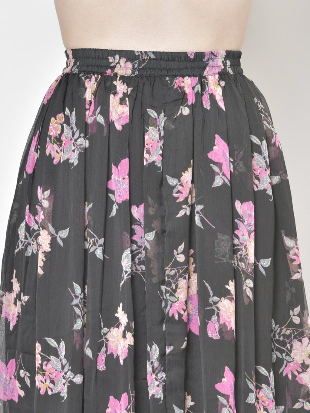 Printed Midi Skirt