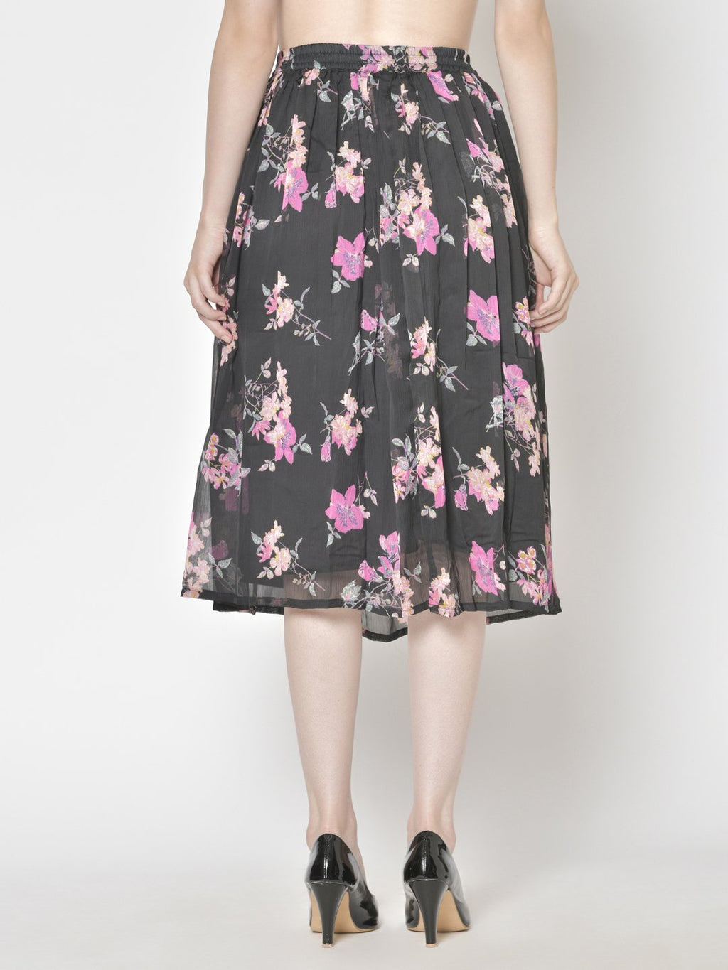Printed Midi Skirt