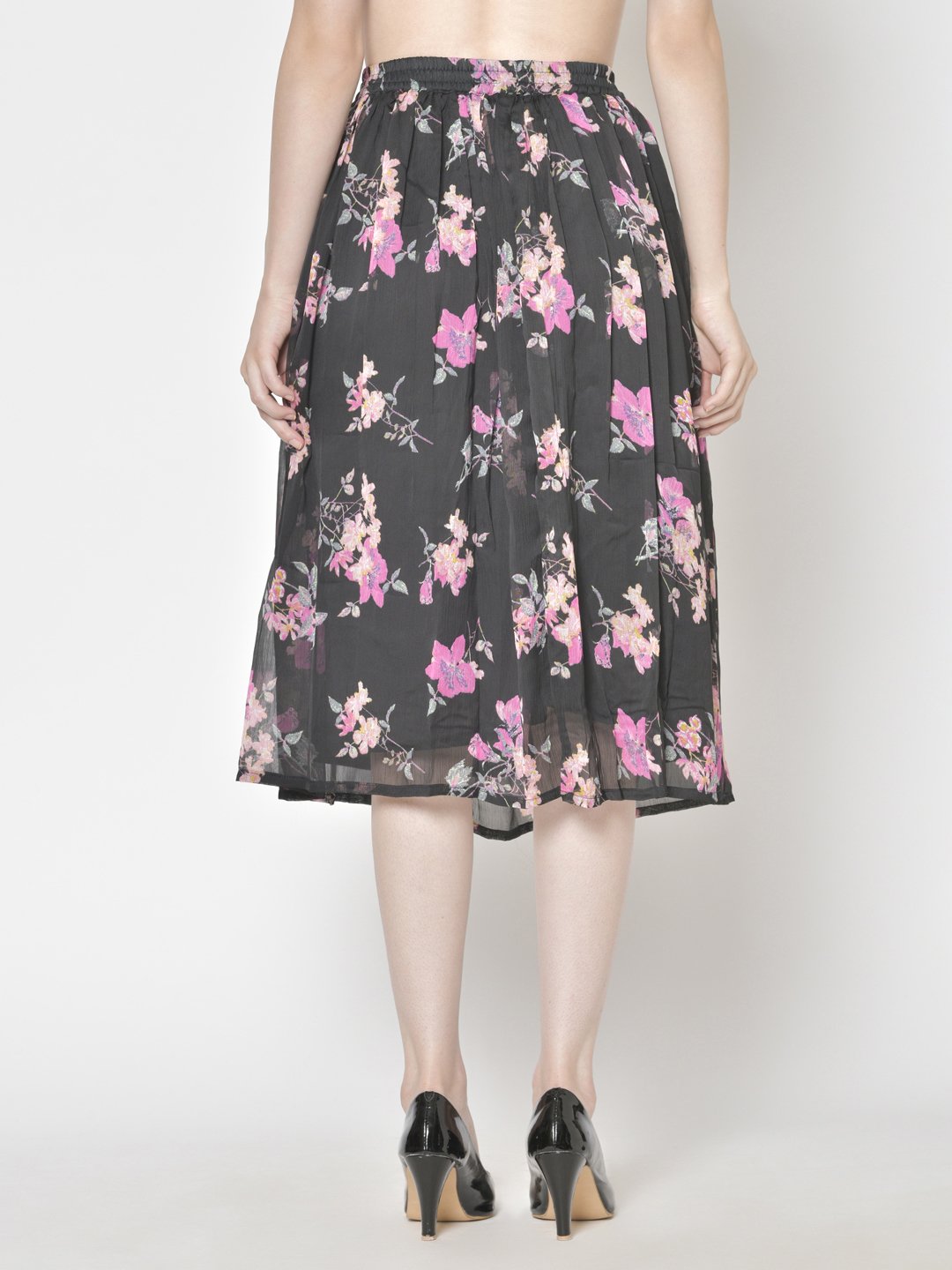 Printed Midi Skirt