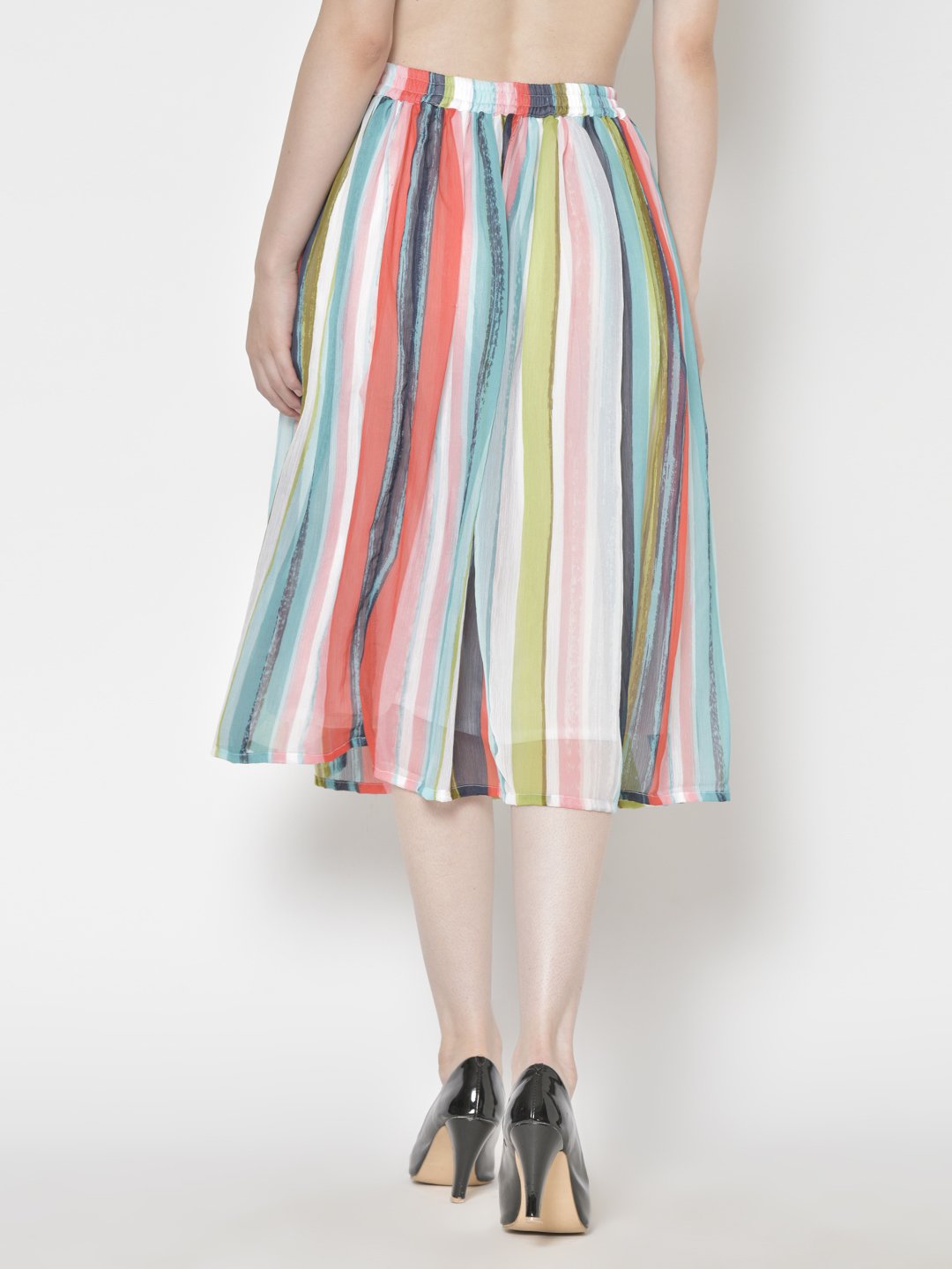 Printed Midi Skirt