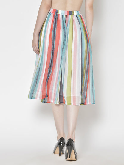 Printed Midi Skirt