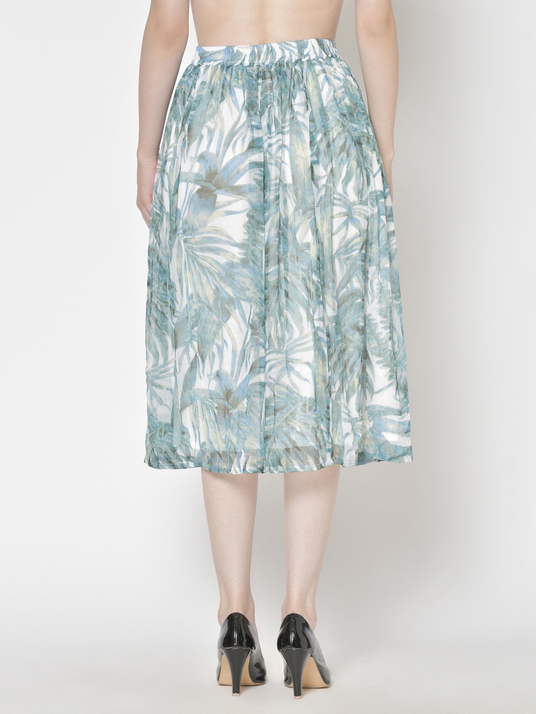 Printed Midi Skirt