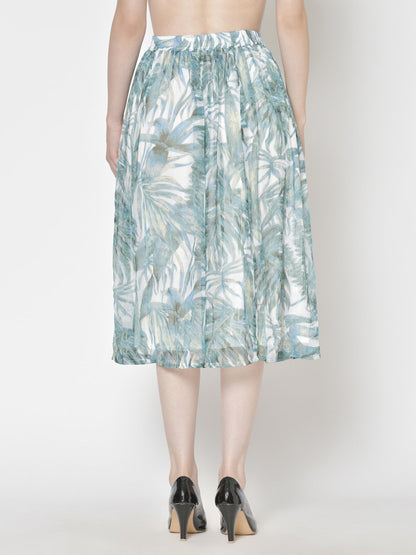 Printed Midi Skirt