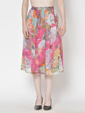 Printed Midi Skirt