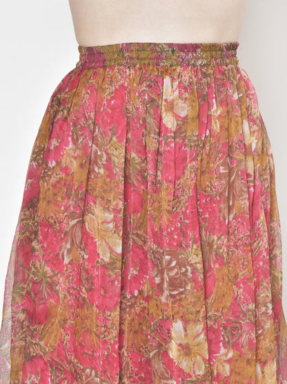 Printed Midi Skirt