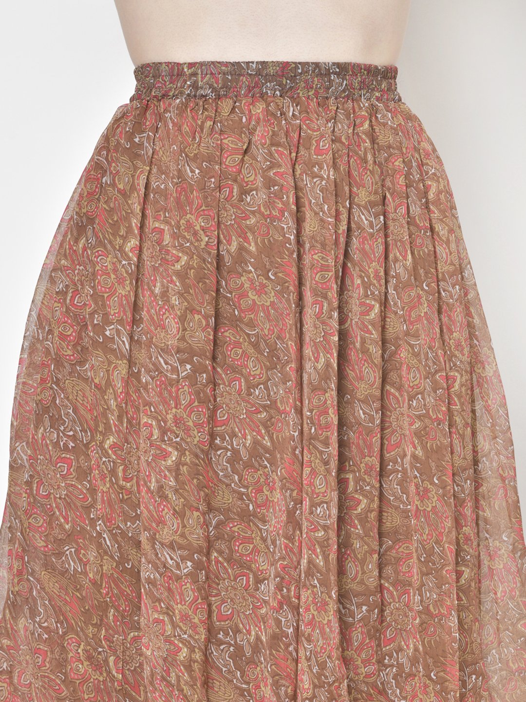 Printed Midi Skirt