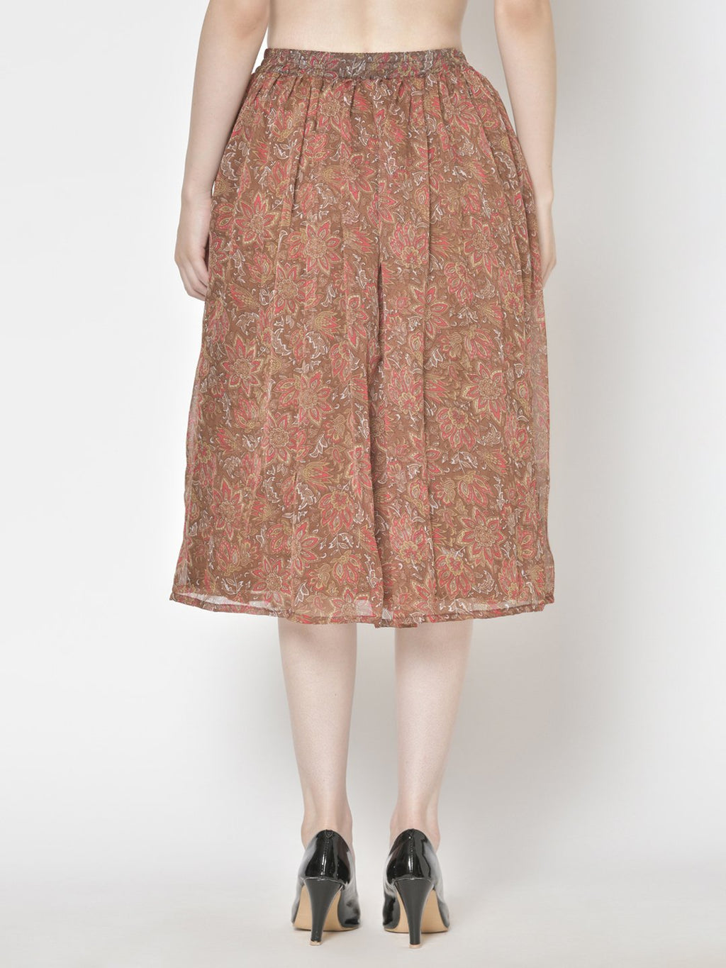 Printed Midi Skirt