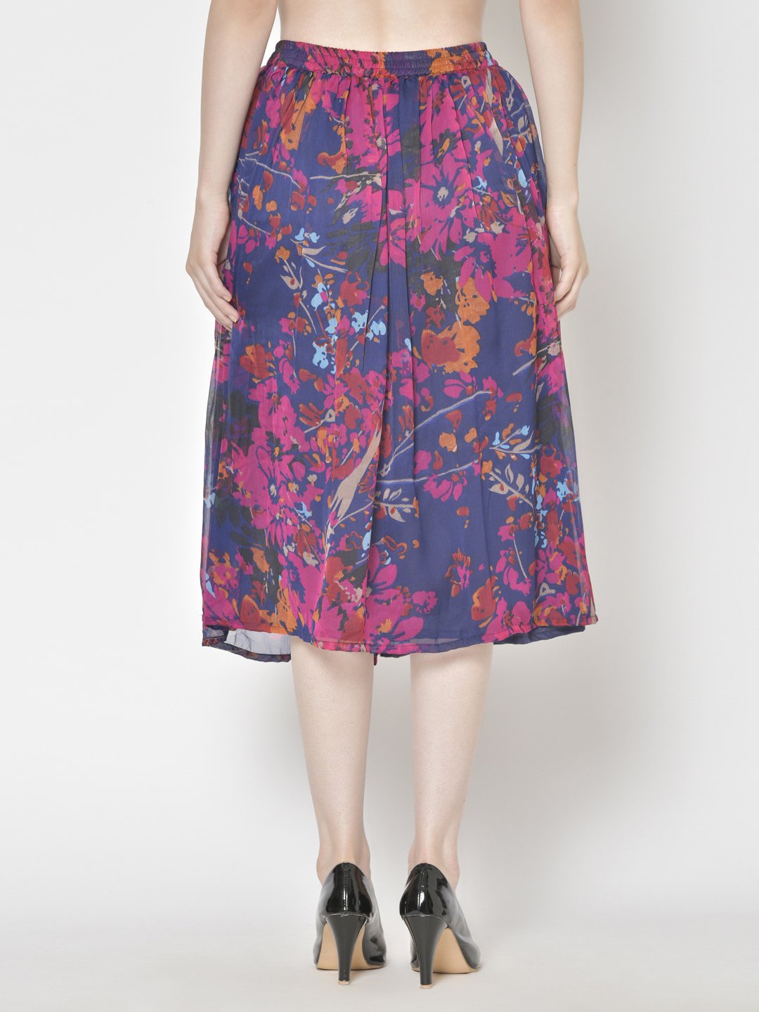 Printed Midi Skirt