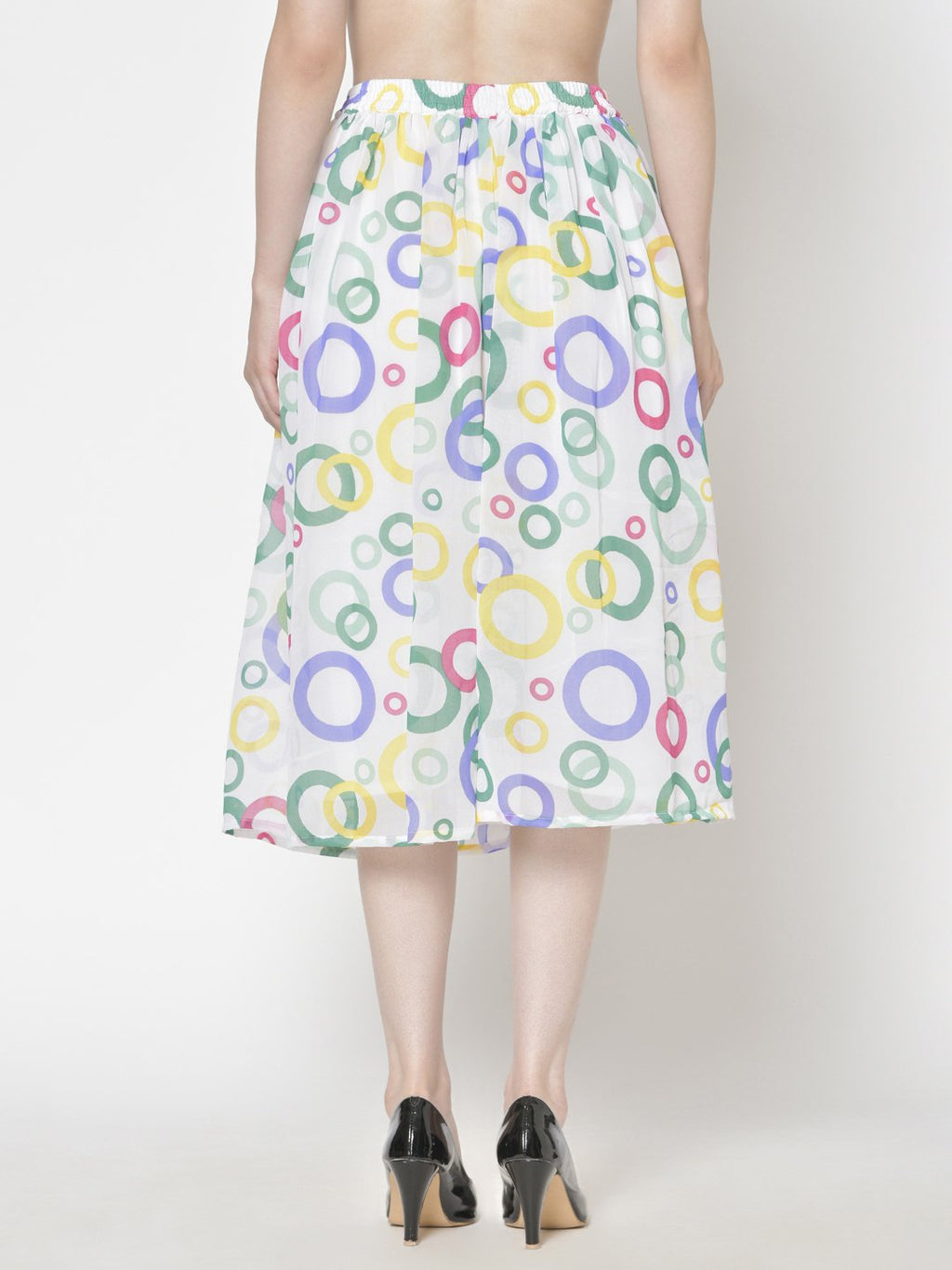 Printed Midi Skirt