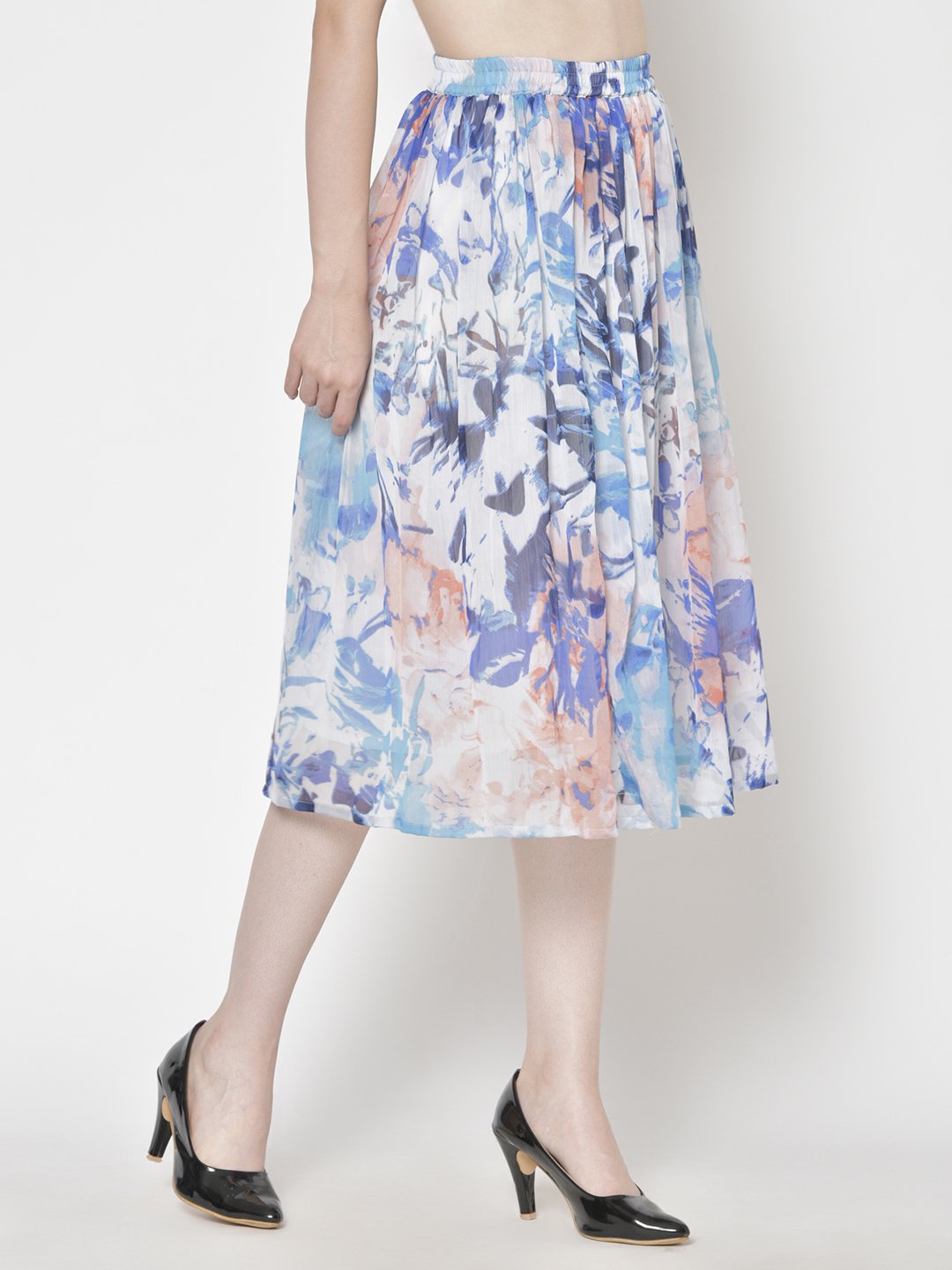 Printed Midi Skirt