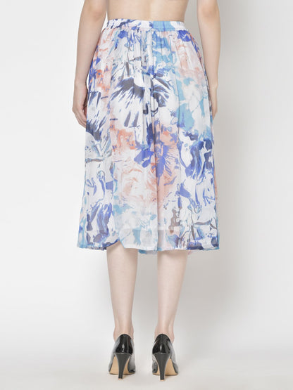 Printed Midi Skirt