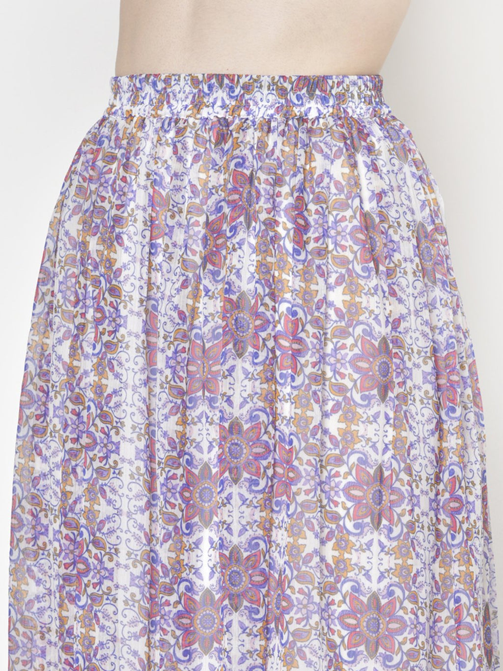 Printed Midi Skirt