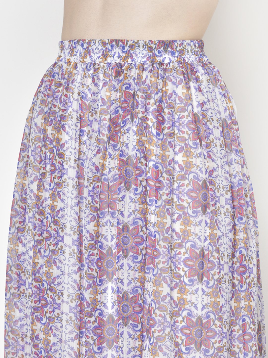 Printed Midi Skirt