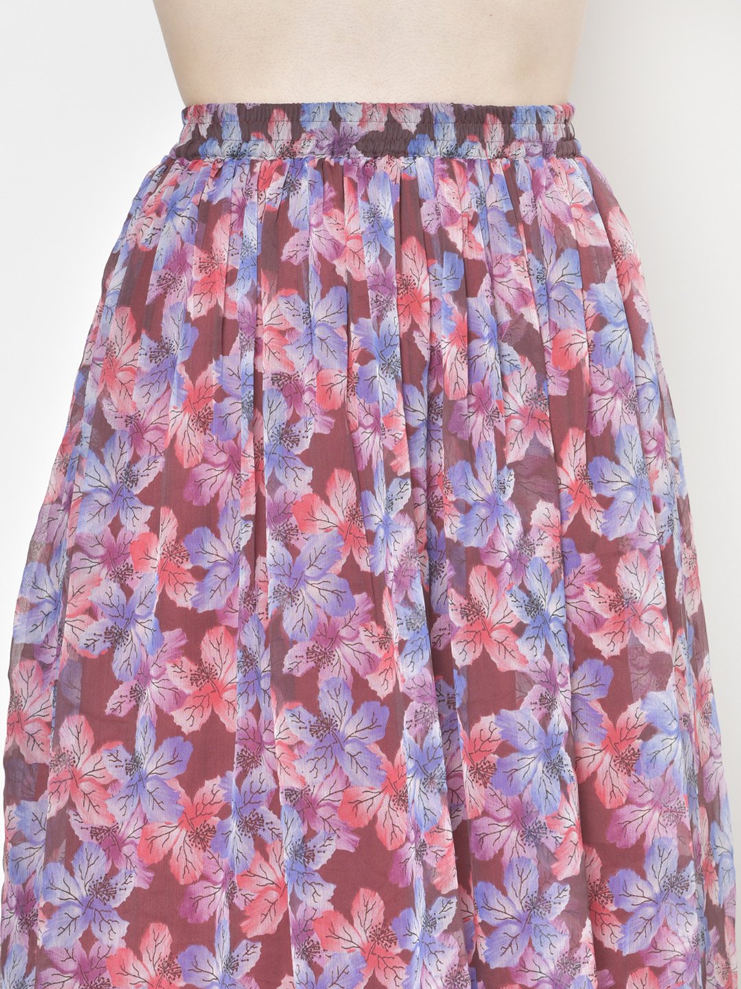 Printed Midi Skirt