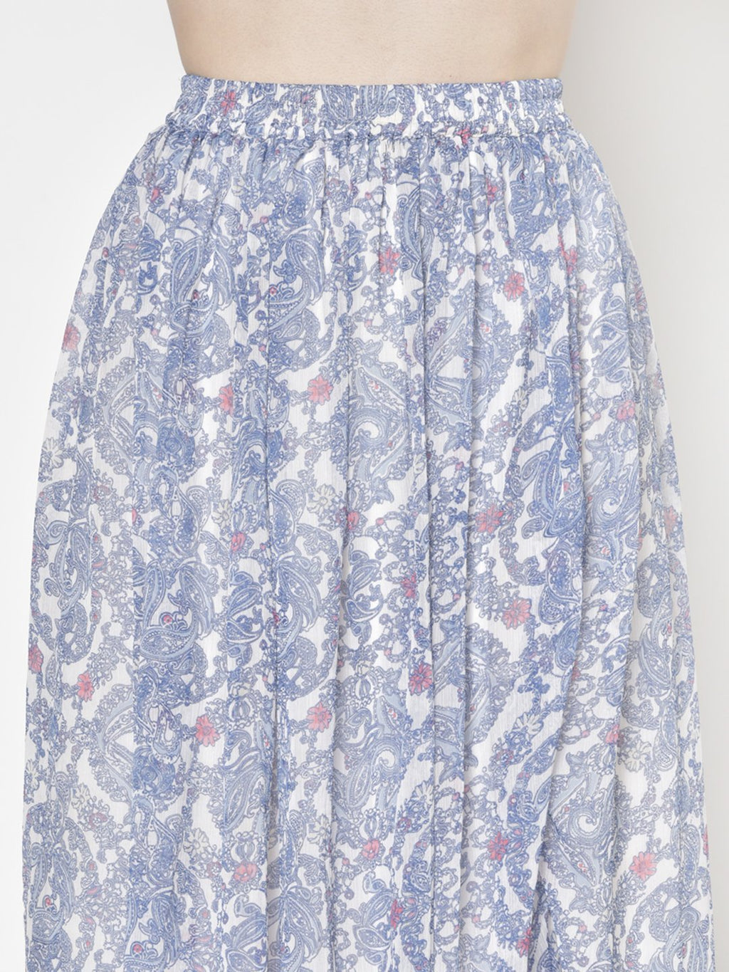 Printed Midi Skirt