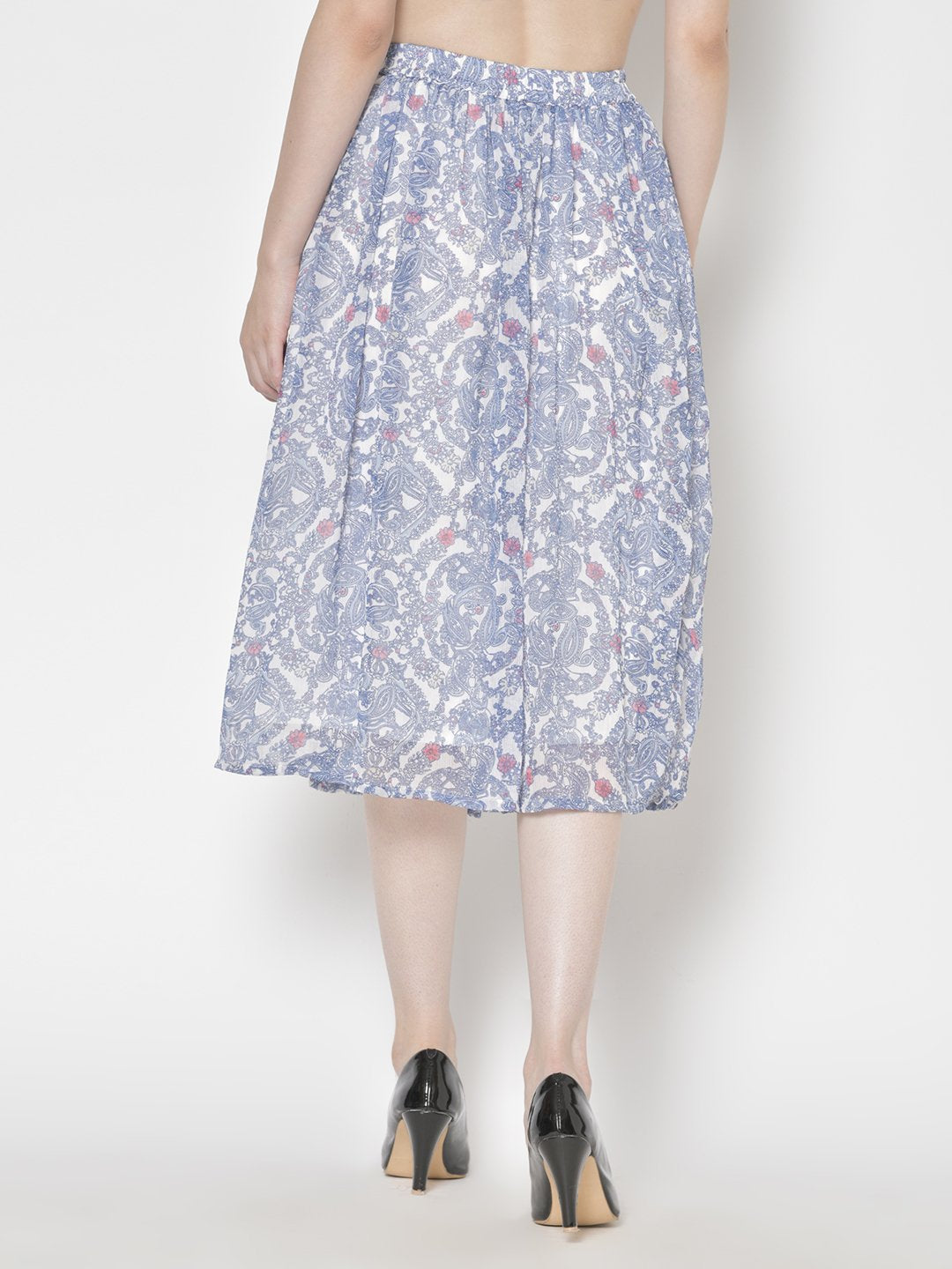 Printed Midi Skirt