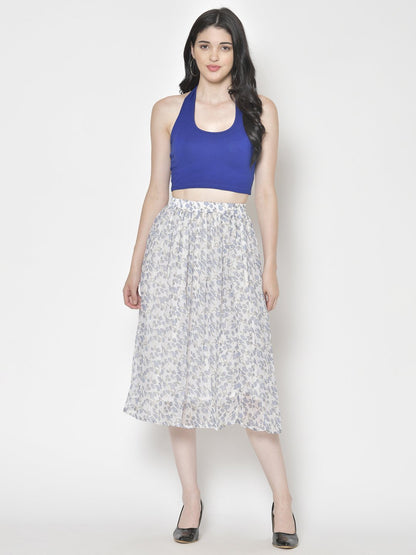 Printed Midi Skirt