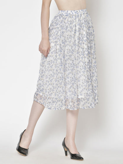 Printed Midi Skirt