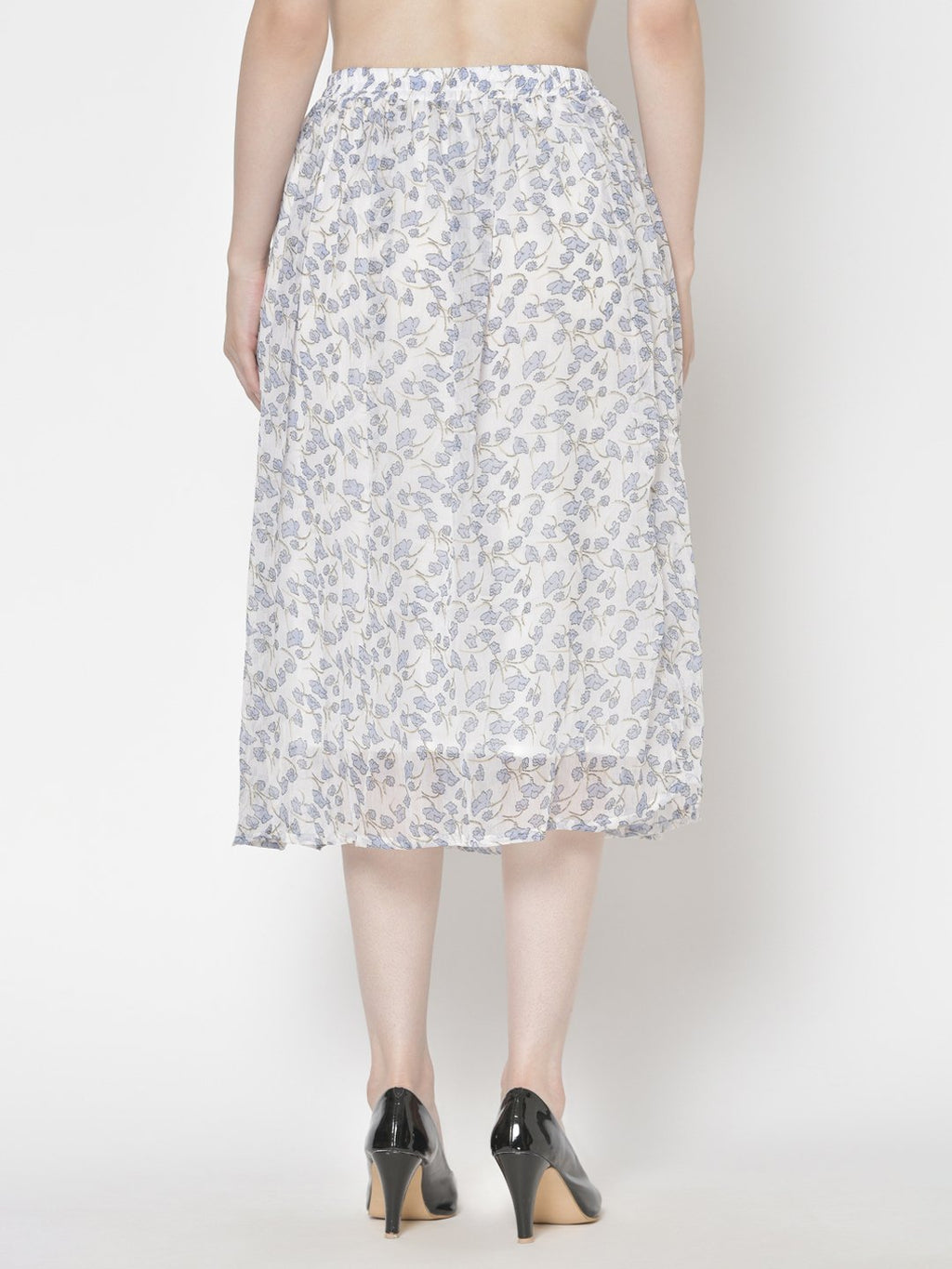 Printed Midi Skirt