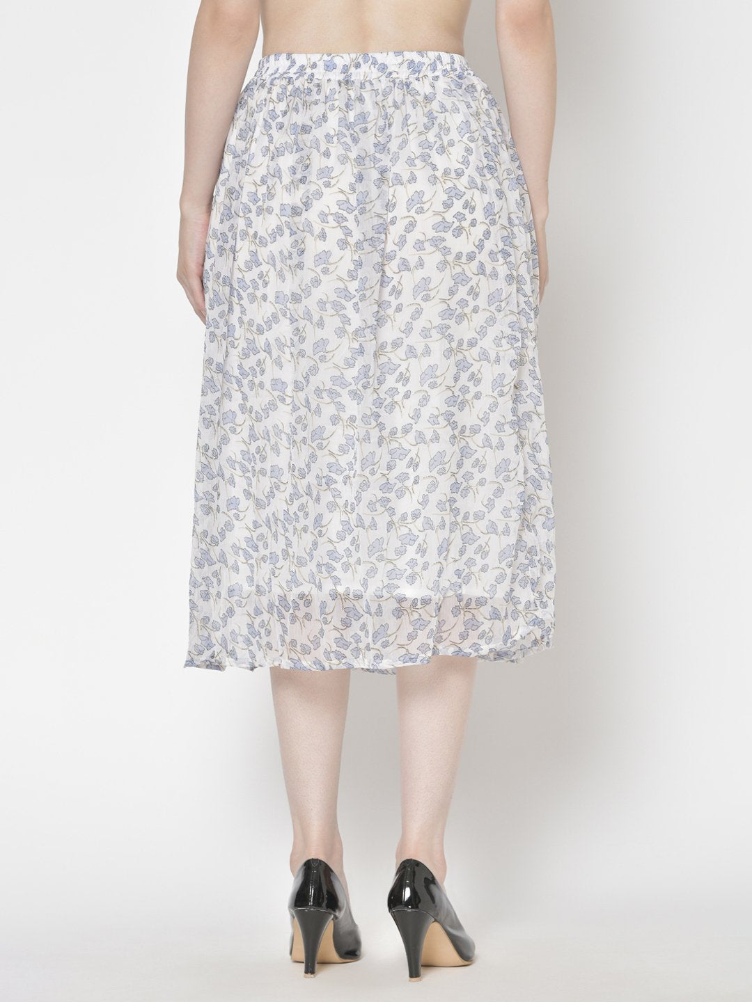 Printed Midi Skirt