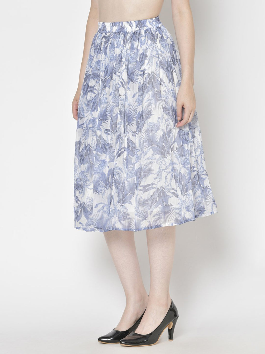 Printed Midi Skirt