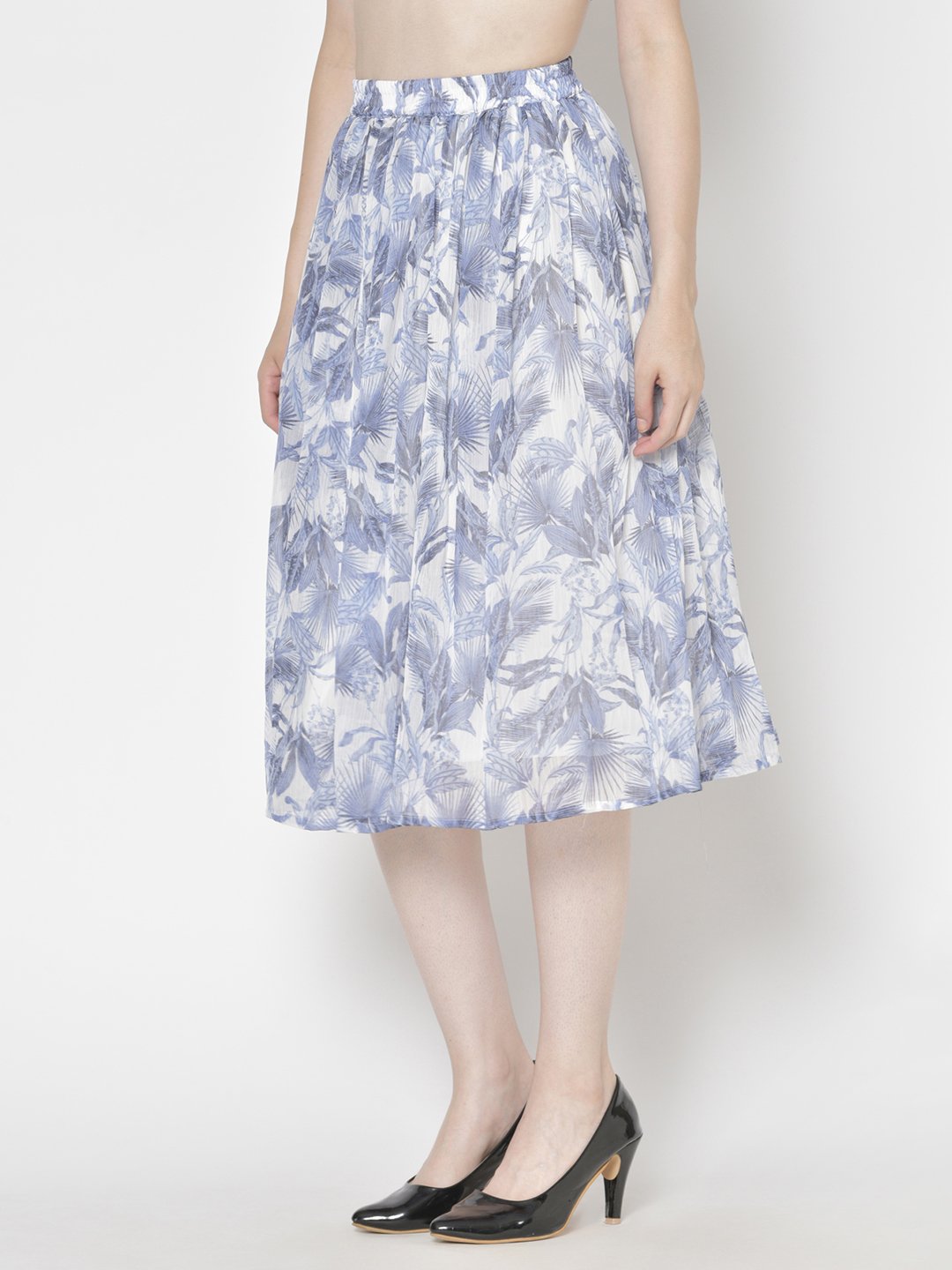 Printed Midi Skirt