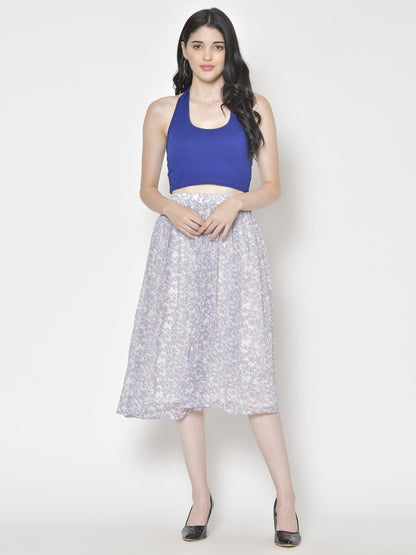 Printed Midi Skirt