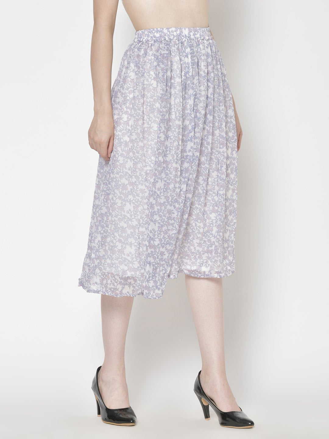 Printed Midi Skirt