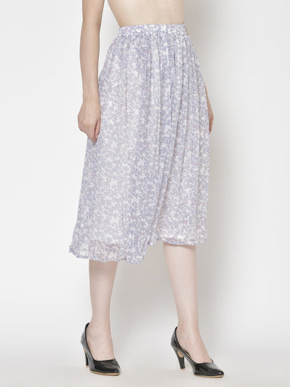 Printed Midi Skirt