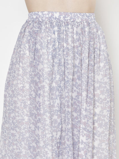 Printed Midi Skirt